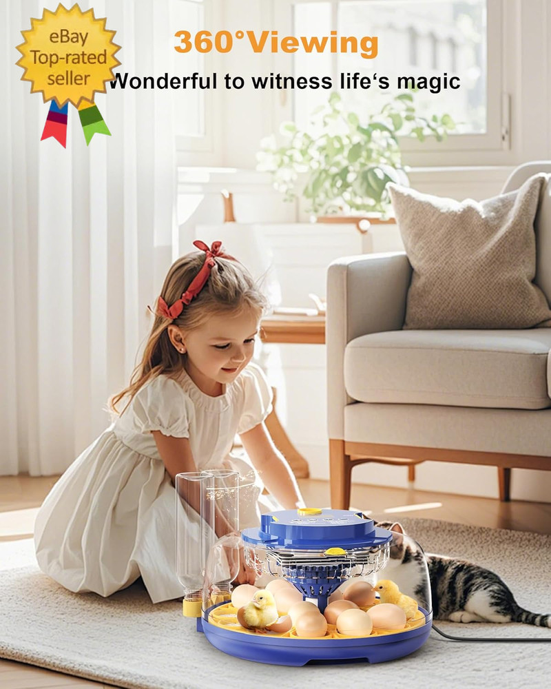 18 Chicken Egg Incubators for Hatching Eggs: Egg Incubator with Automatic Egg