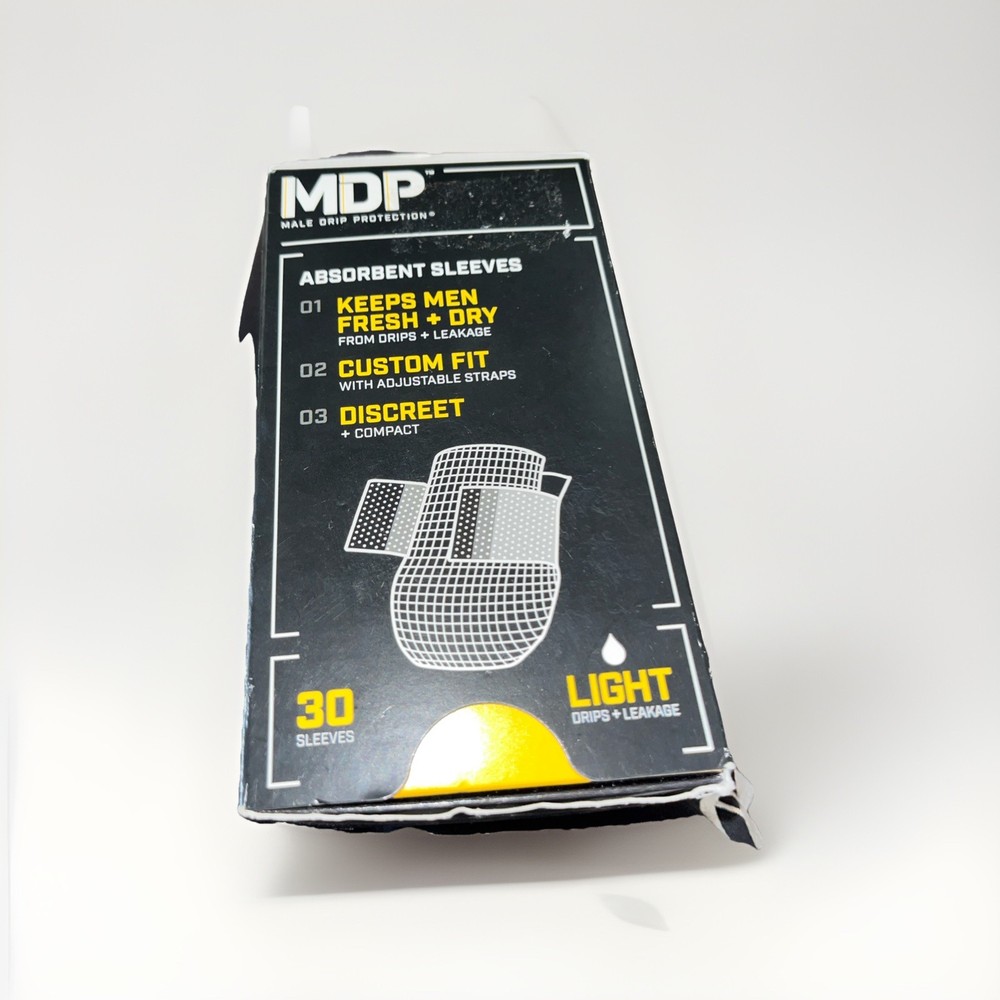 MDP Male Drip Guards 30 Disposable Absorbent Covers Adjustable Compact