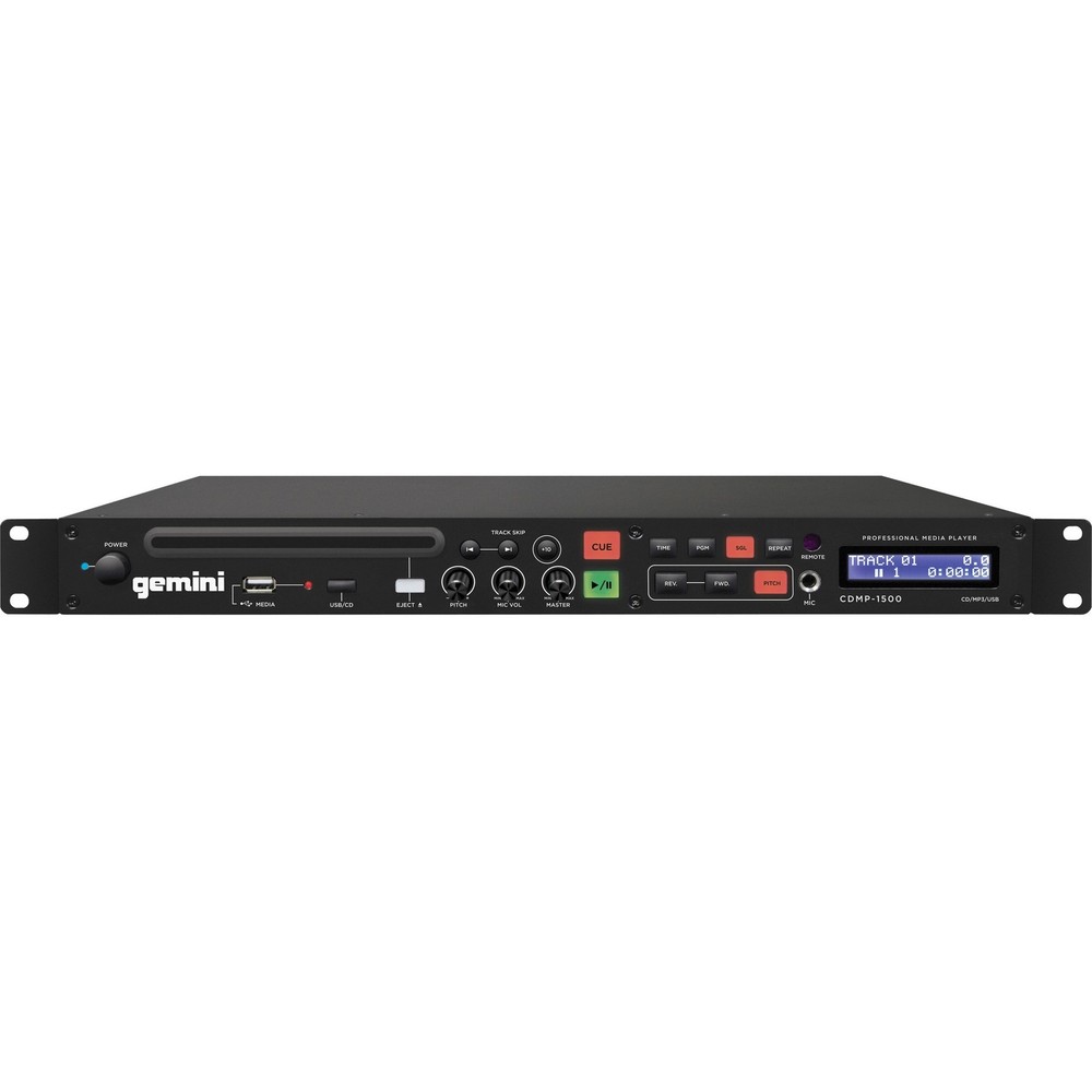 Gemini CDMP-1500 1U Rackmount CD/MP3/USB Player
