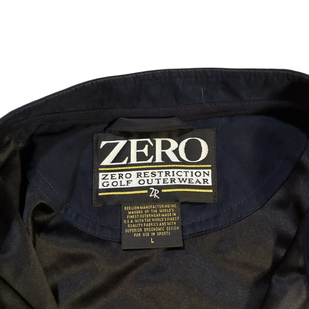 Zero Restriction Golf Outerwear Windbreaker Pullover Mens L Long Sleeve