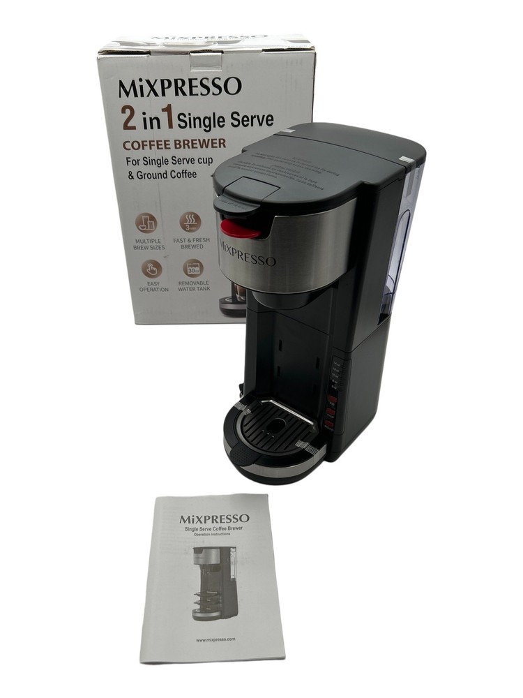 Mixpresso 30oz Single Serve Coffee Maker