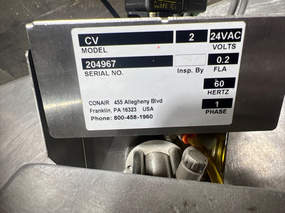 CONAIR material Hopper Isolate Receiver Model CV: Used Surplus. Item ID 7