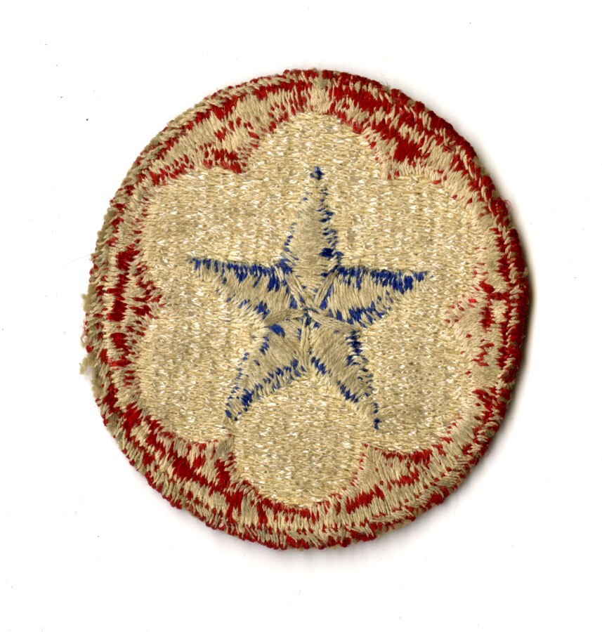 Army Service Forces White Back Patch WWII Vintage