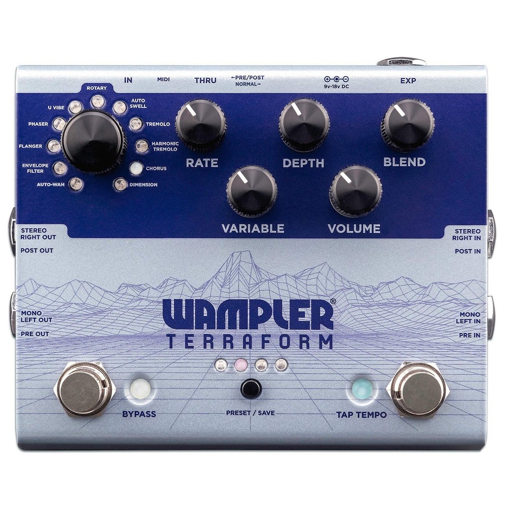 Wampler Terraform Multi-Modulation Guitar Effects Pedal