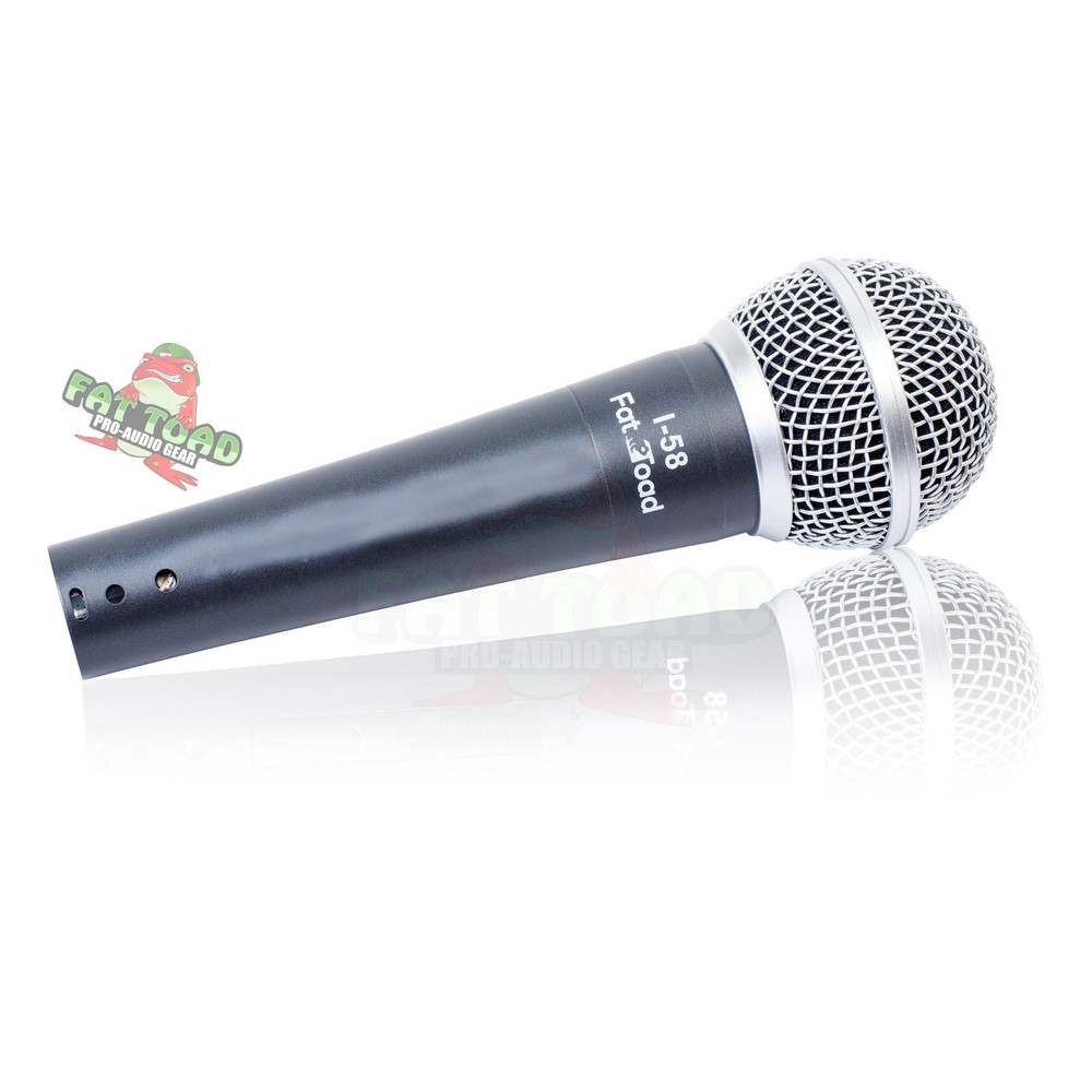 Studio Recording Microphones with Clips (5 Pack) by FAT TOAD | Vocal Handheld