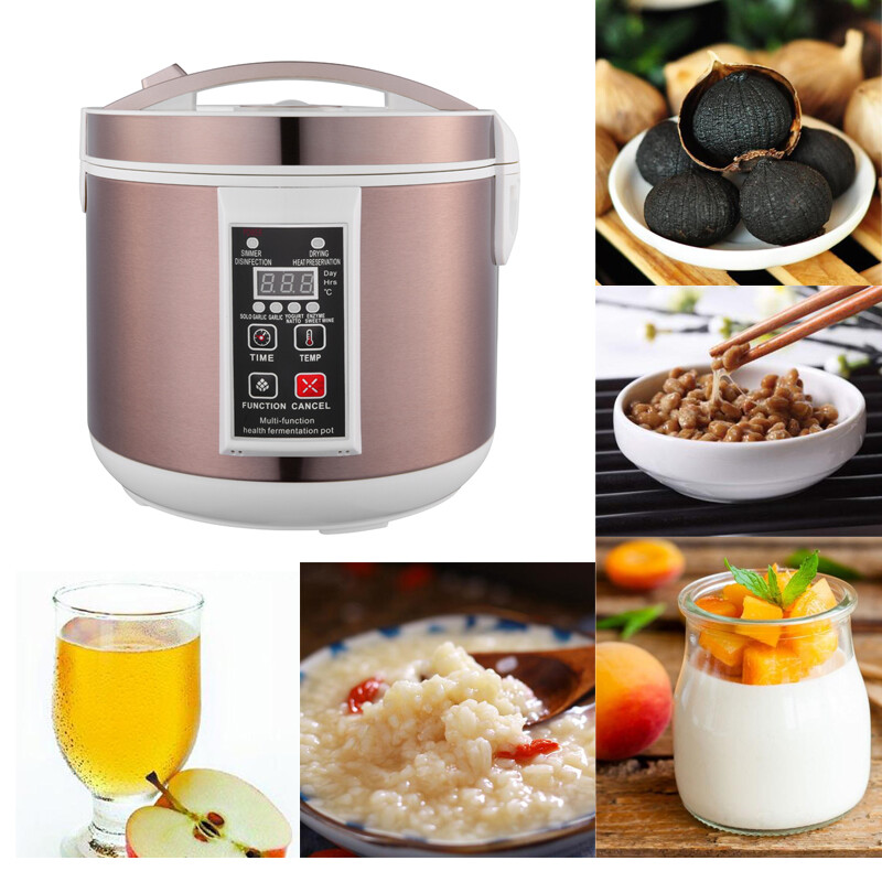 6L Multi-Functional Black Garlic Yogurt Natto Fruit Wine Fermentation Pot 110V
