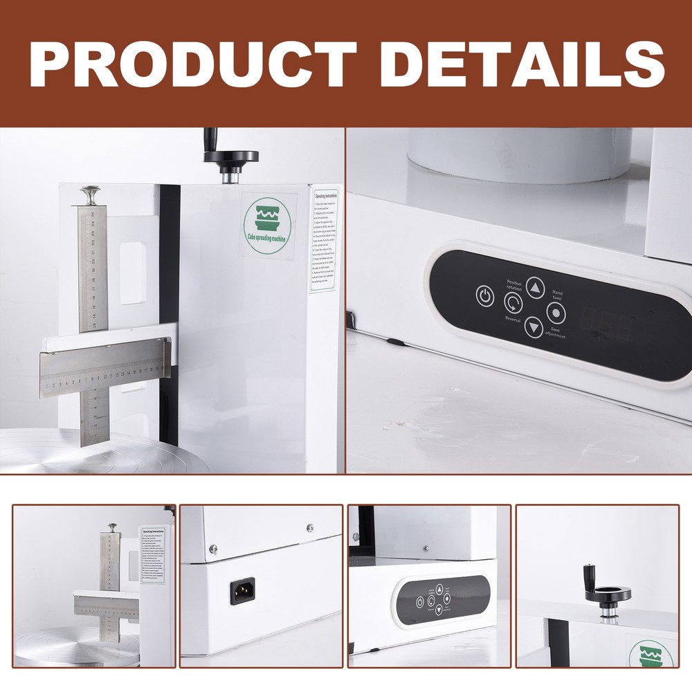 Automatic Cake Cream Spreading Coating Smearing Machine 110V Decorating Spreader