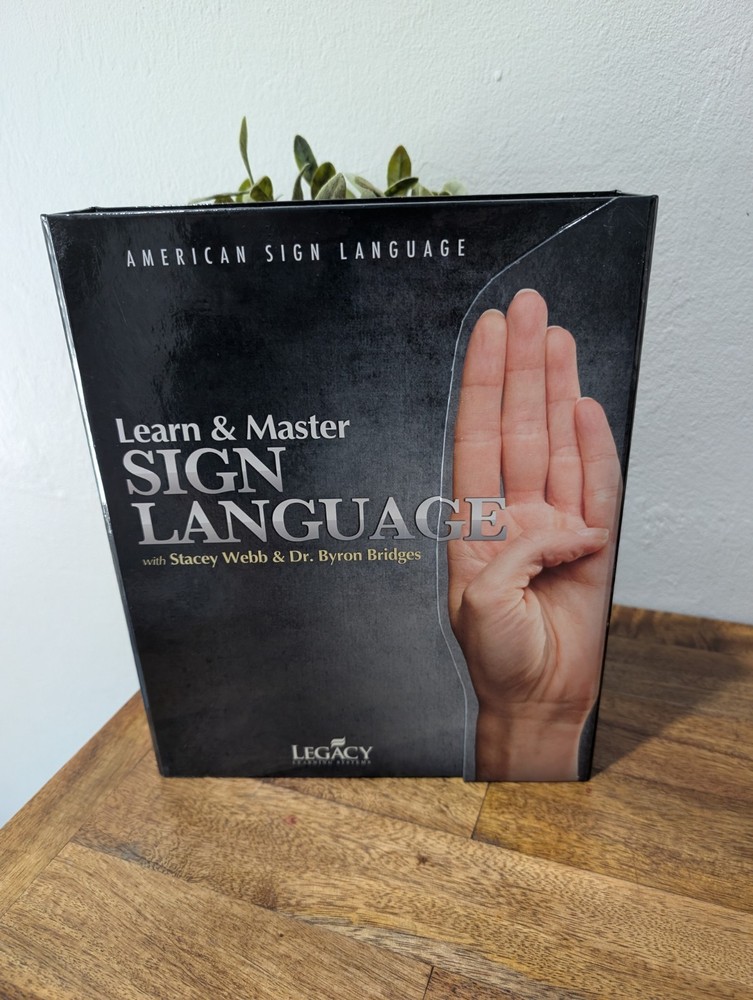 Learn & Master Sign Language /  Webb & Bridges 2014 - 25 DVDS + Lesson Book