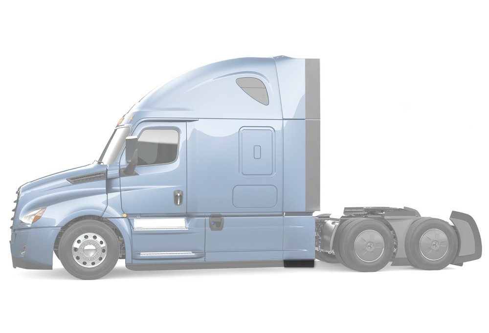 Rear Panel Stripe Short for Left Driver Side Freightliner Cascadia 2018+