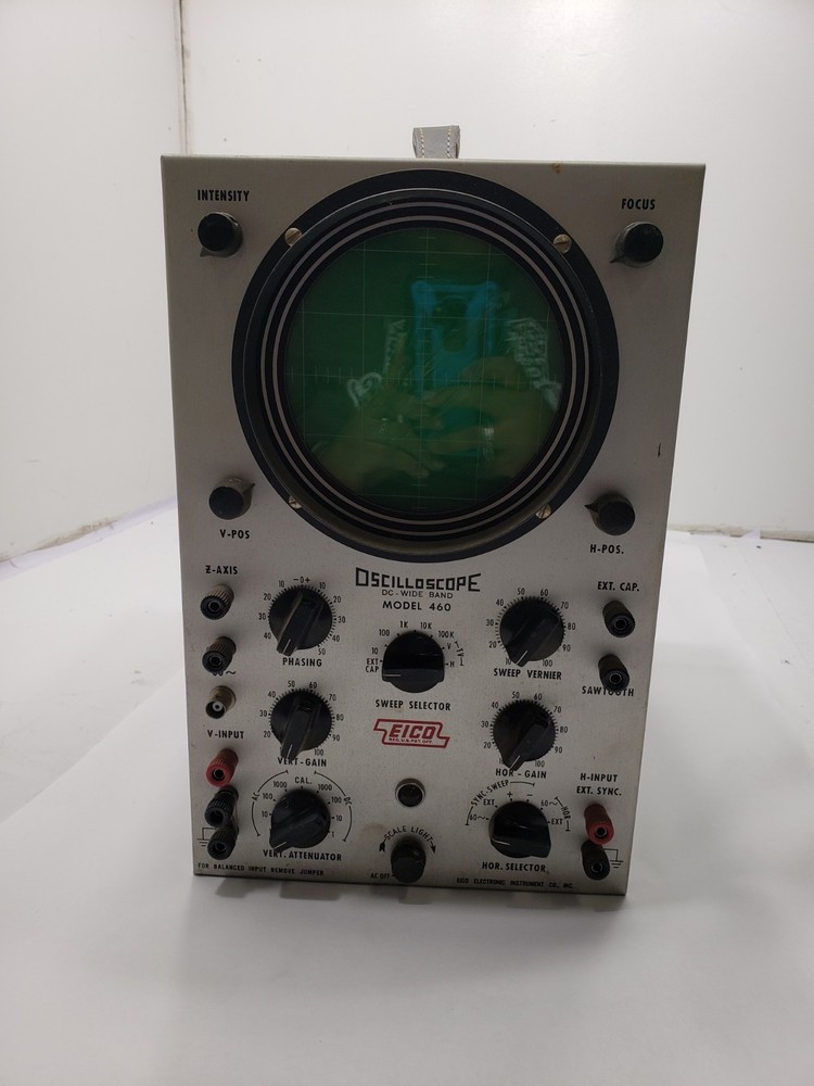 EICO Model 460 Oscilloscope DC Wide Band Sweep Selector Untested Pre Owned