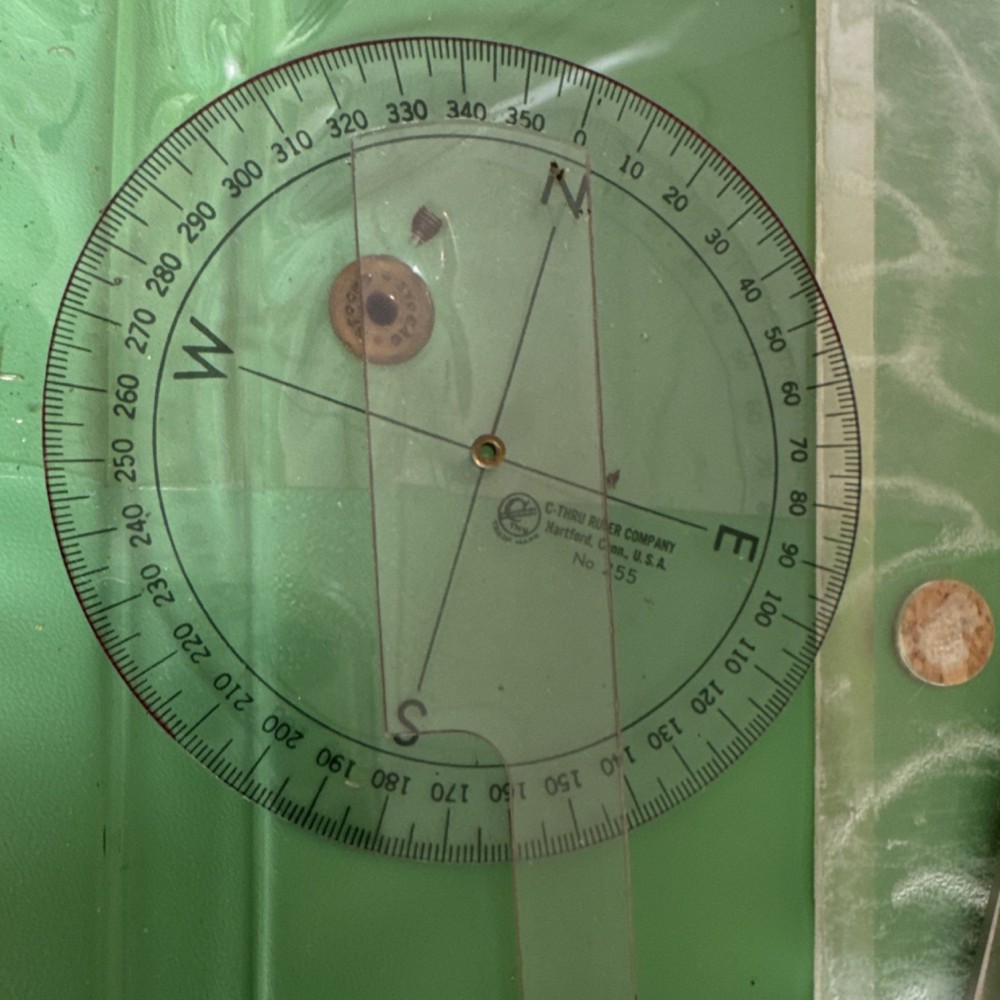 General Electric Marine Navigation Kit with Plotter, Dividers, Protractor