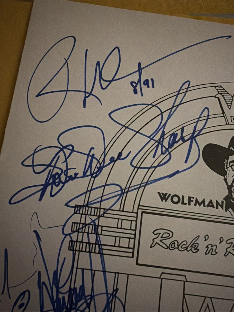 Multi Signed Rock n Roll Program Wolfman Jack Spencer Davis + More