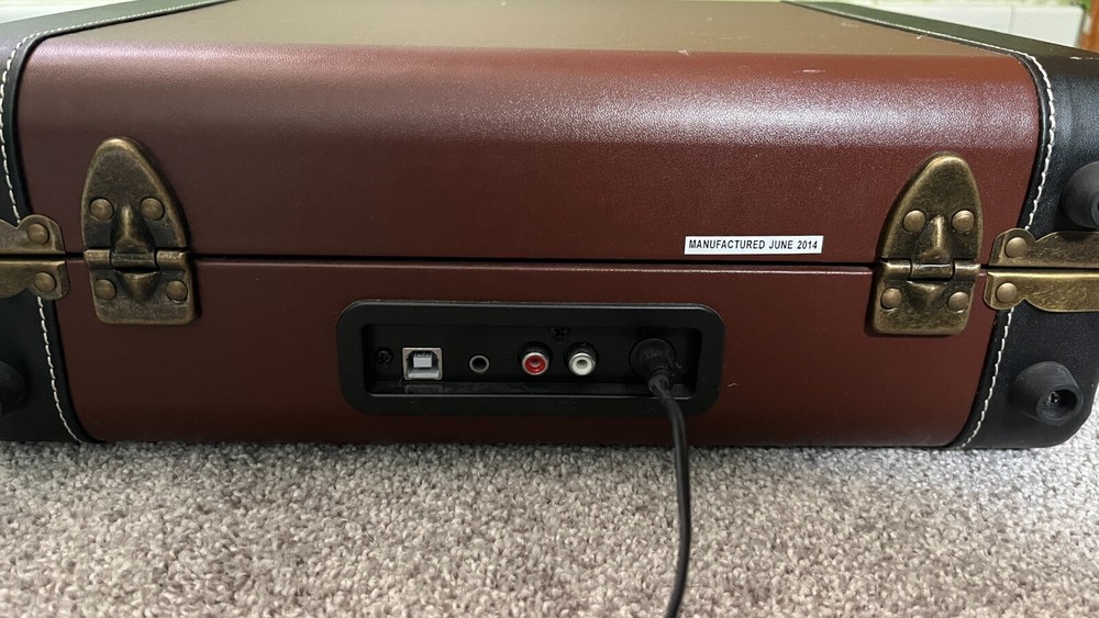 Crosley record player portable turntable USB USED