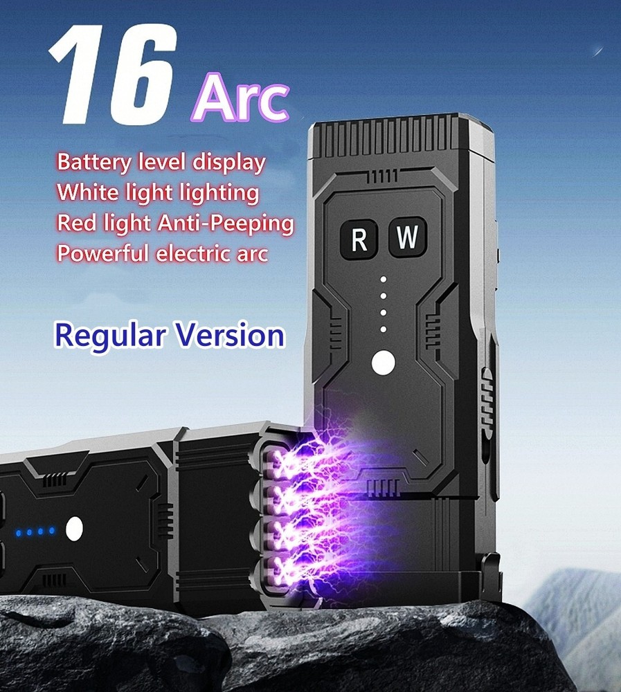 8 LED Flashlight + 16 Arc Electronic Voltage Self Defense Explosion-Proof Device