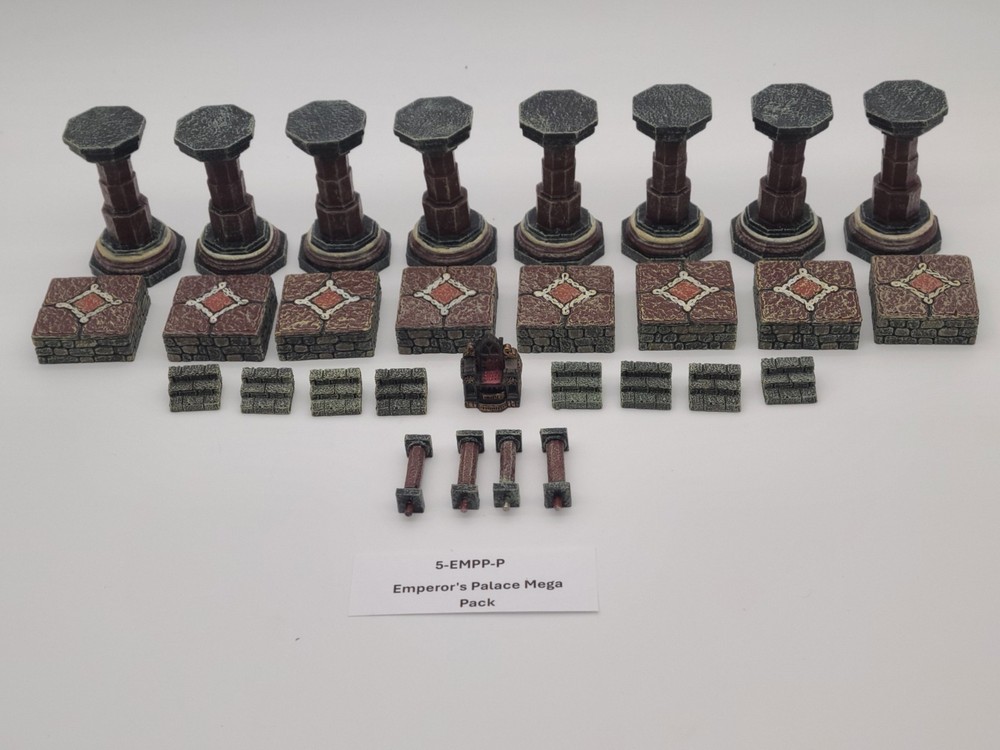 Dwarven Forge Painted Emperor's Palace Mega Pack 5-EMPP-P Tabletop Terrain
