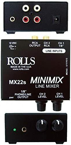 Rolls Mini Mix 2 CH 1/8" & RCA Mixer