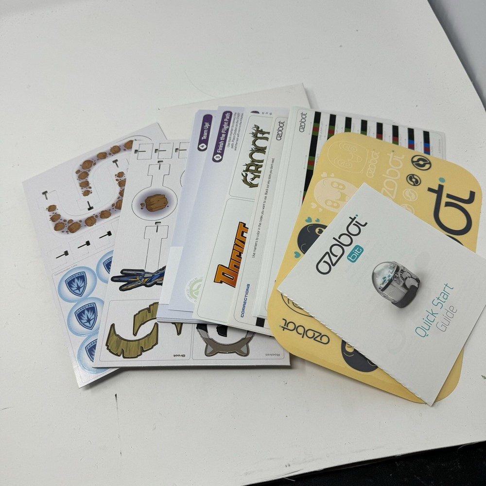 Marvel Ozobot Bit Groot And Rocket Robotics Starter Pack Activities Only READ