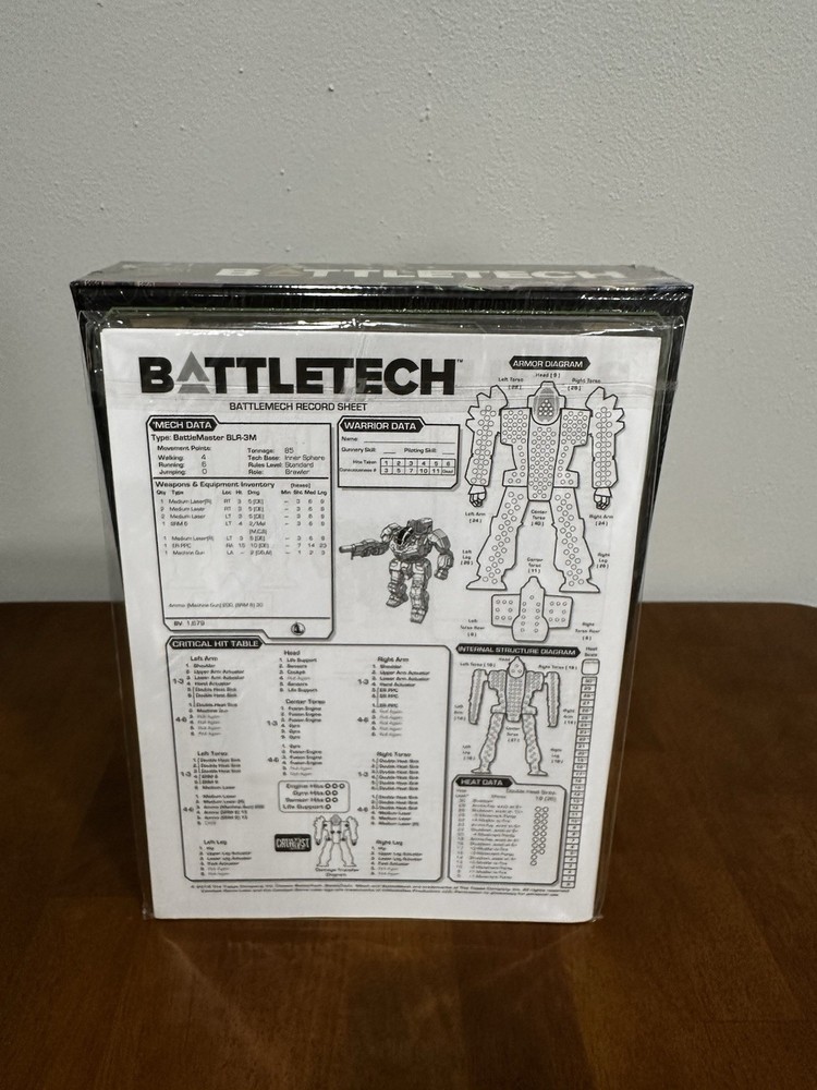 Battletech Clan Invasion Kickstarter Bundle Expansion Record Sheets Pilot Cards