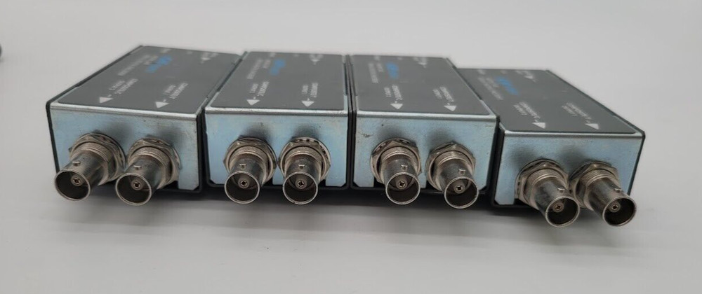 LOT OF 4 Aja Video Model D4E Serial Digital Encoder NTSE with 2 Power Adapters