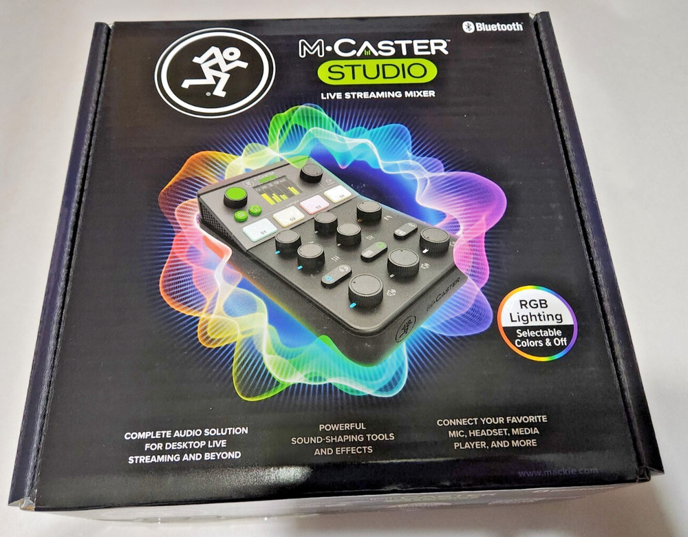 Mackie M-Caster Studio Live Streaming Mixer Bluetooth