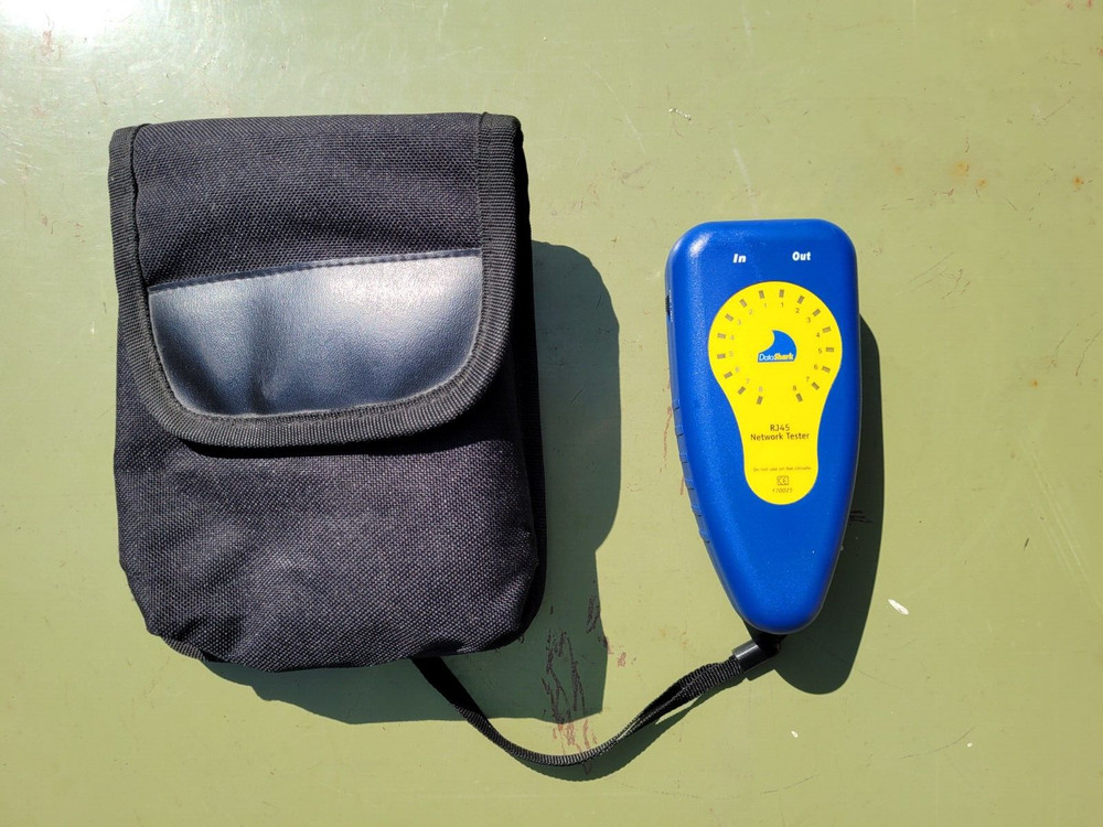 DataShark RJ45 Network Tester w/ Case Model 70025 Tested