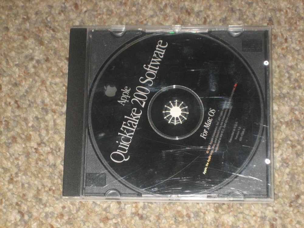 1997 Genuine OEM Apple QuickTake 200 Camera Software CD for Mac OS