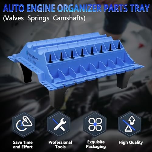 Engine Cylinder Head Organizer Valves Tool,Engine Organizer Parts Blue