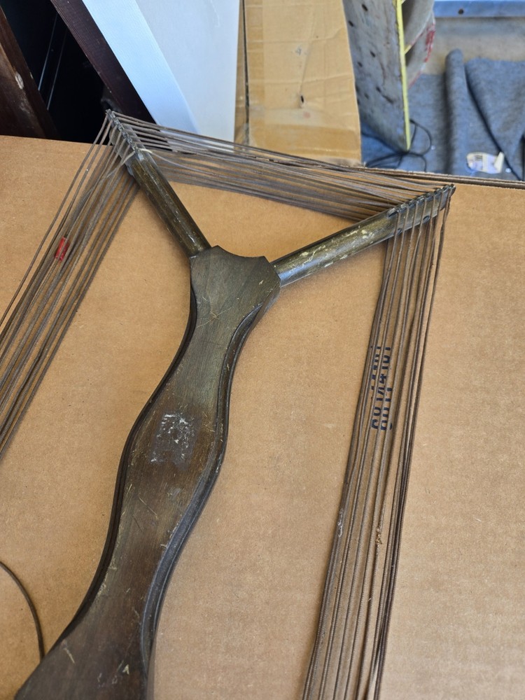 Antique Wood Loop Antenna