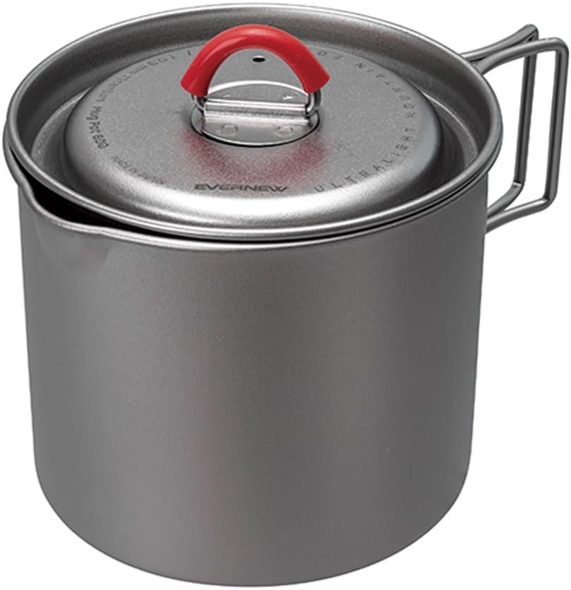 Titanium Lightweight Camping Mug Pot W/Folding Handle Set, 500Ml