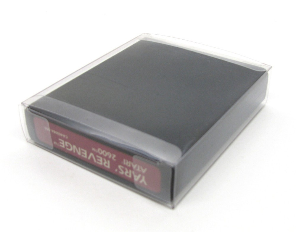 1x CLEAR PLASTIC PROTECTIVE BOX SLEEVE FOR ATARI 2600 GAME CARTRIDGES (SIZE B)