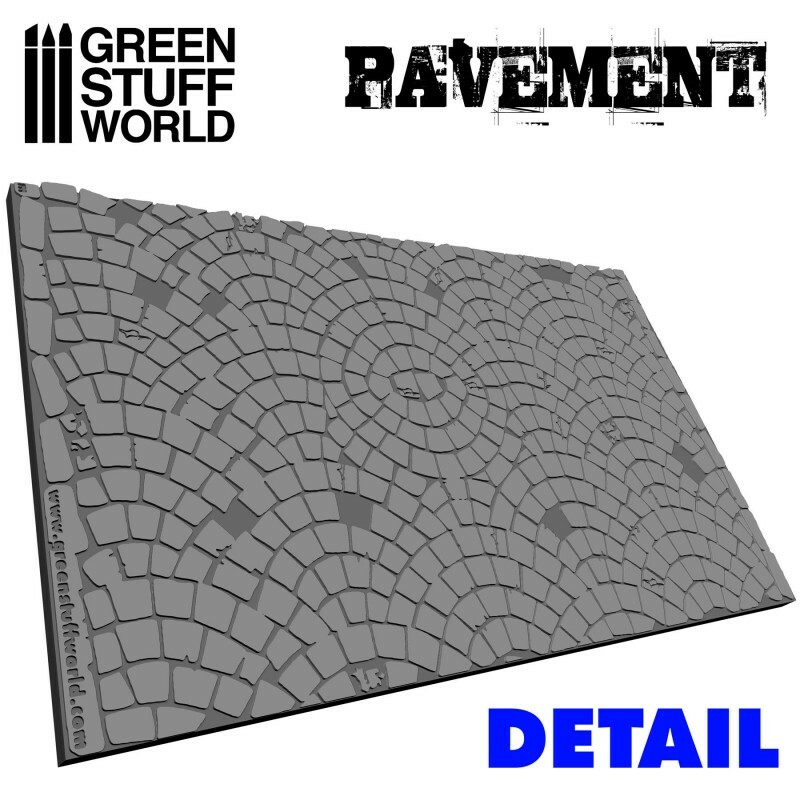 Green Stuff World 1:35 - 1:32 Pavement Texture Rolling Pin Scenery Tool