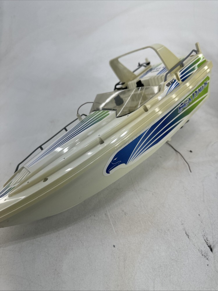 RARE Vintage Nikko Seahawk RC Boat With Controller