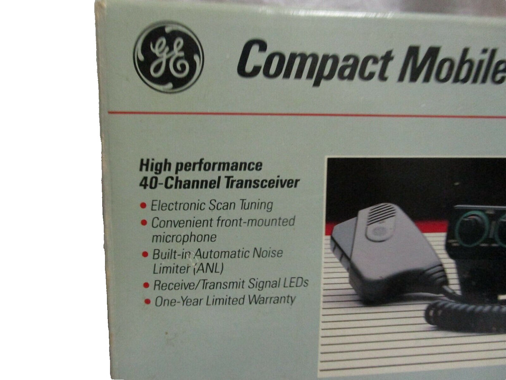 General Electric GE Compact Mobile CB Transceiver Model: 3-5809D