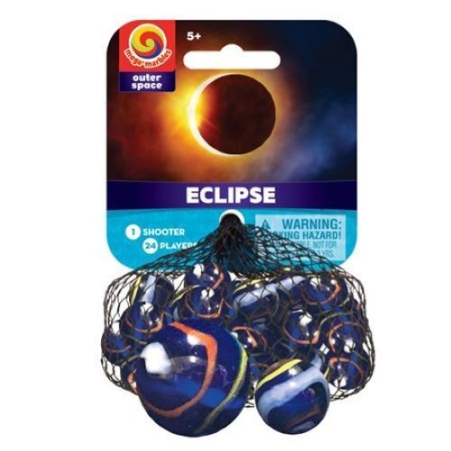 Mega Marble ECLIPSE MARBLE NET (24 Player Marbles & 1 Shooter Marble)