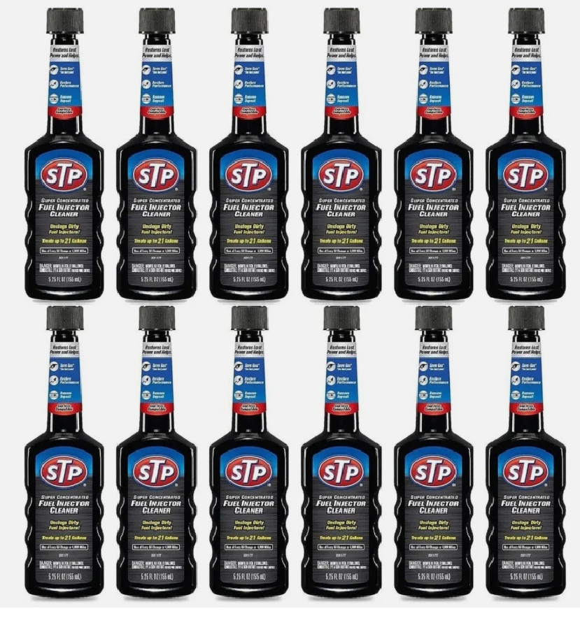 STP Fuel Injector Cleaner Super Concentrated 5.25 Fl Oz 12Pack