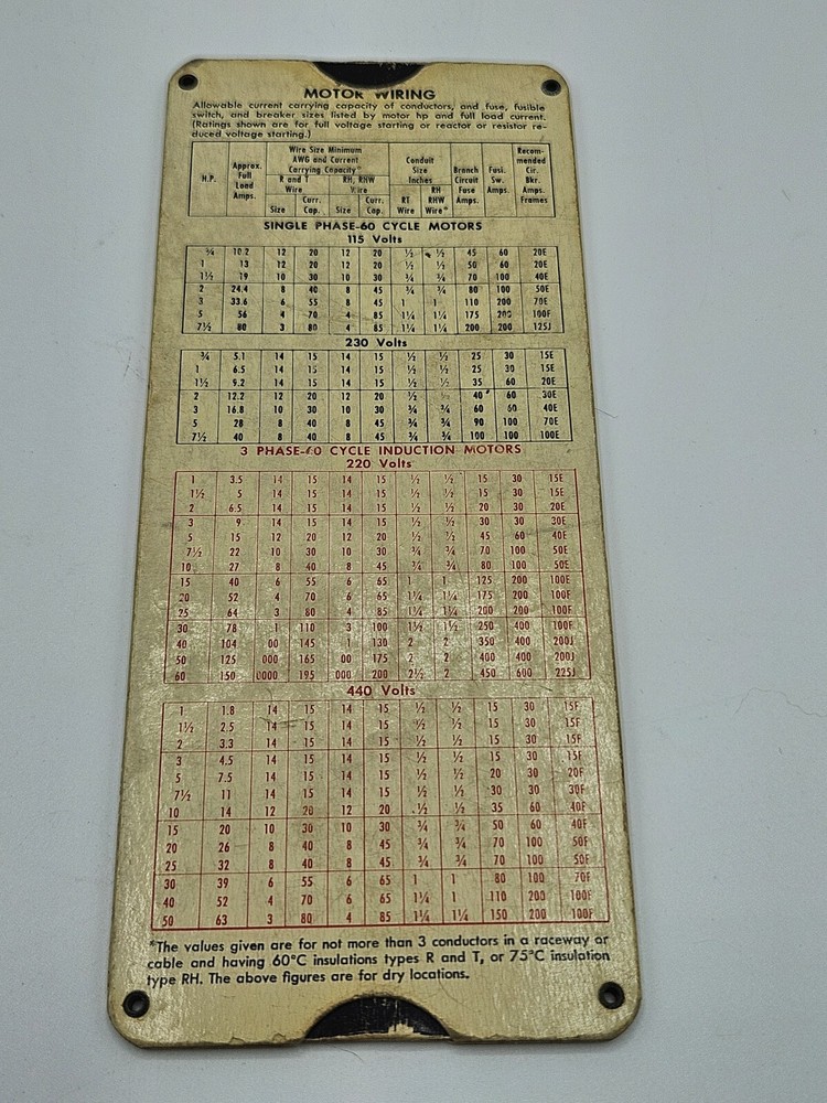 1959 Lambco Transformer Load Data Guide Calculator Slide Rule