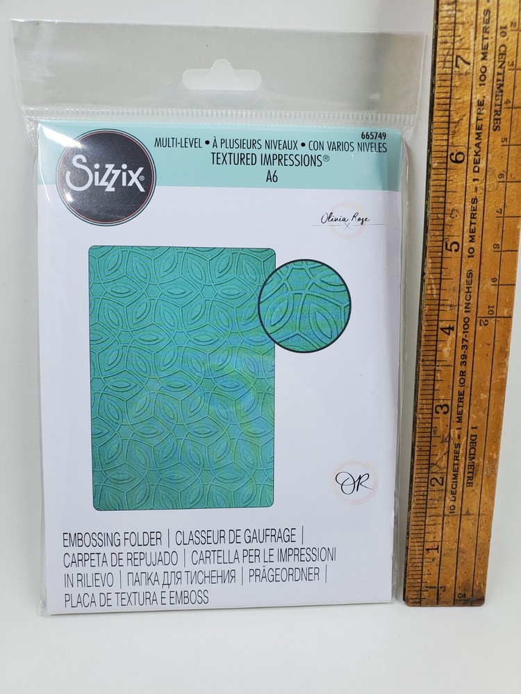 SI1 Sizzix 3D Textured Impressions A6 Ornamental Pattern Embossing Folder