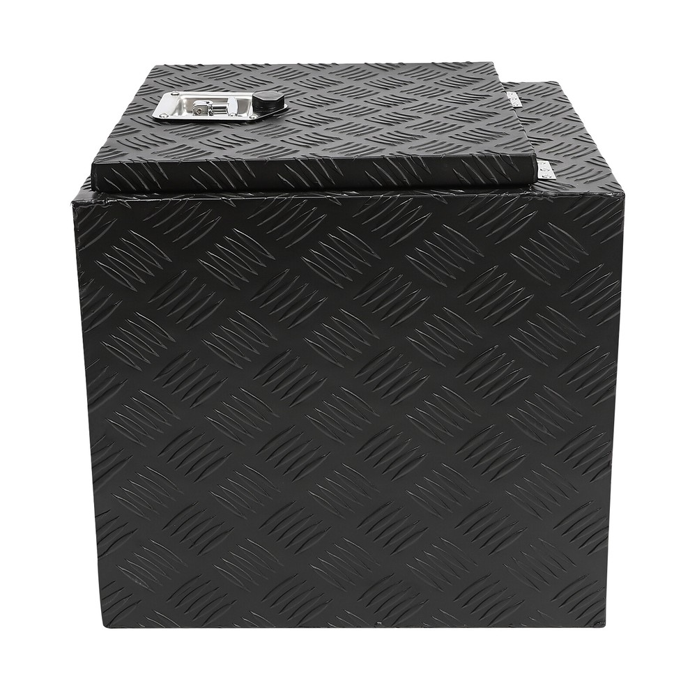 18" Aluminum Truck Underbody Tool Box Trailer RV Tool Storage Under Bed W/Lock