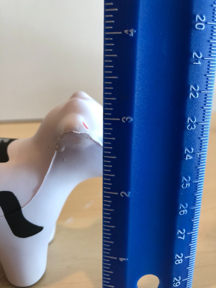 NWOT Cow Shaped Stress Reliever Squish Ball #JS