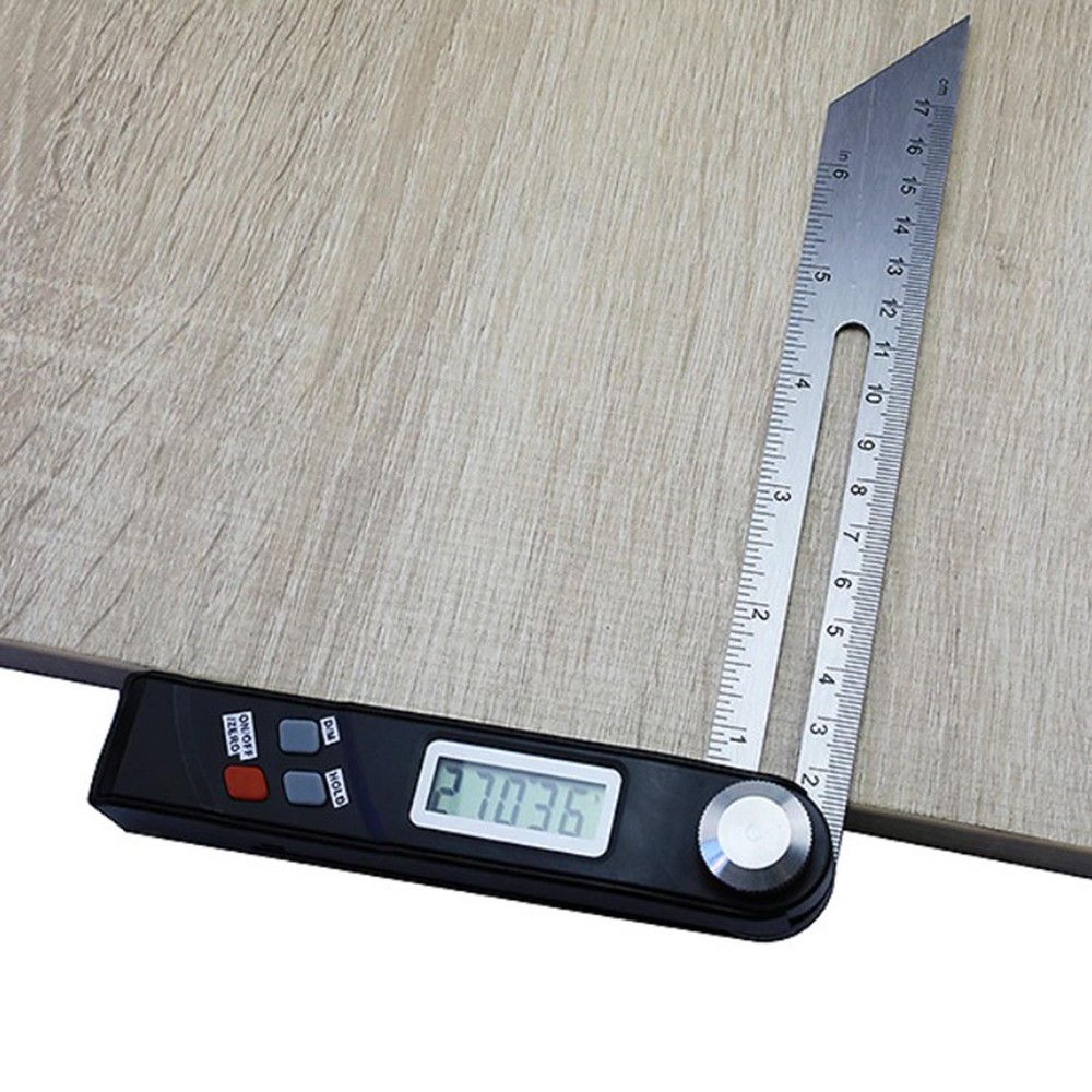 Digital Angle Bevel Gauge Horizontal Vertical Triangle Ruler Marking Cut