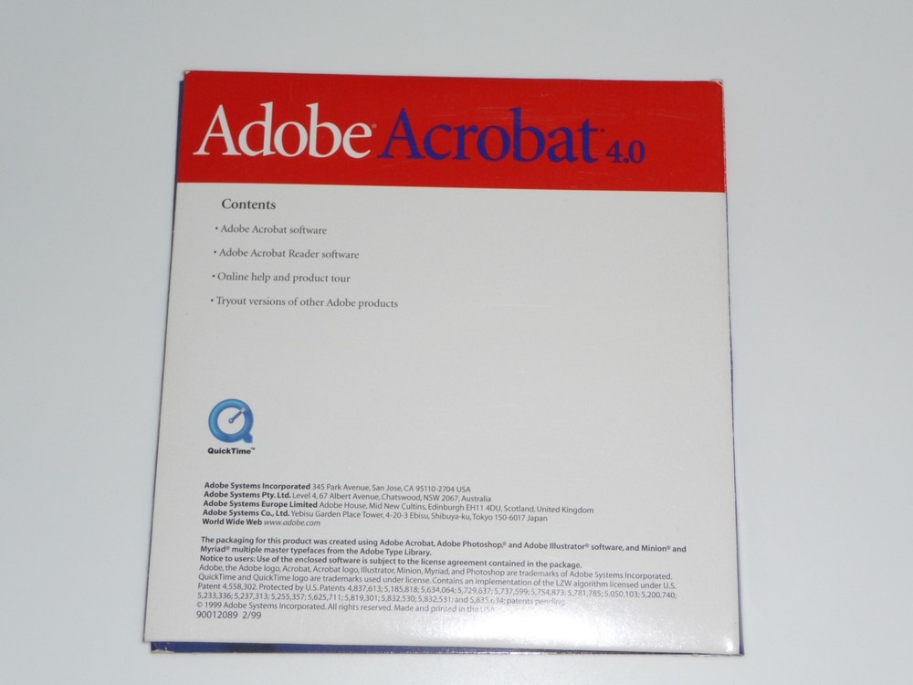 Adobe Acrobat 4.0 for Macintosh CD and sleeve