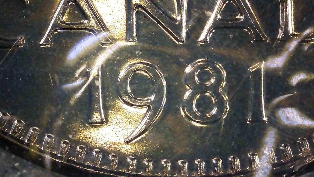 1981 Canada Proof Like Set - Double Date 5 Cents -