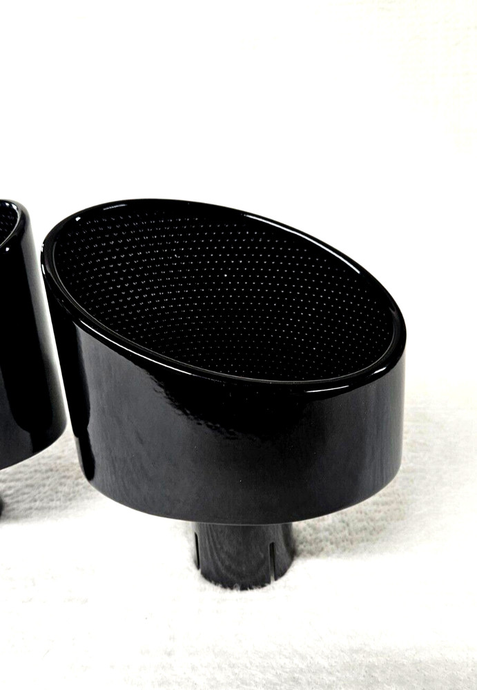 Audi RS6 RS5 RS4 RS3 LARGE Conversion Trims Exhaust tailpipe TIPS A5 A6 BLACK