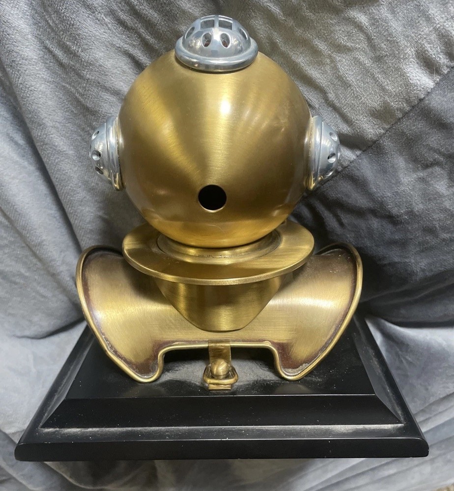 Bey-Berk Copper & Brass Divers Helmet Clock