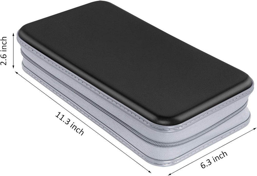 CD Case, DVD Case Holder 96 Capacity Hard Plastic CD DVD Disc Cases Storage Bind