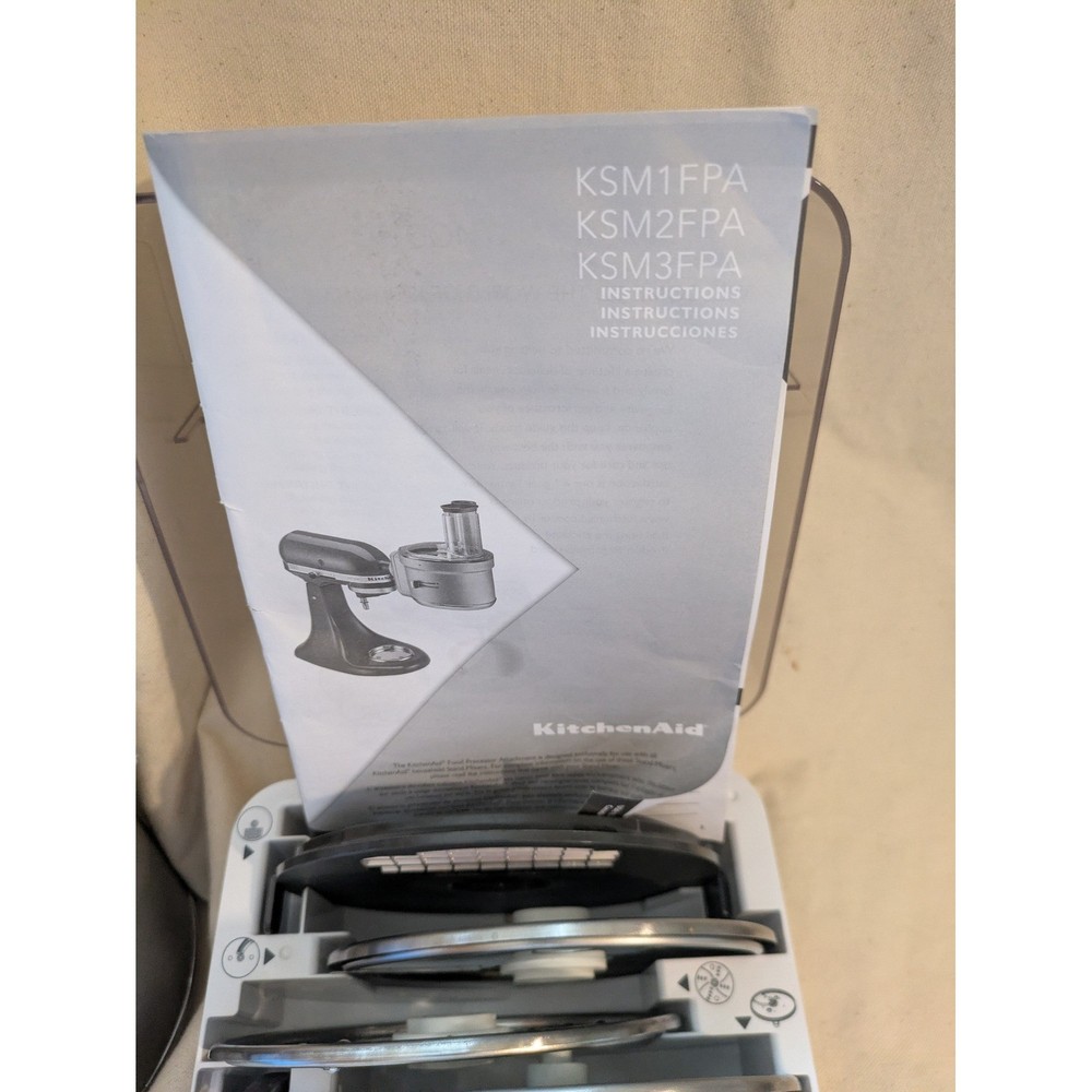 KitchenAid Food Processor Attachment with Dicing Kit KSM2FPA Silver Stand Mixer