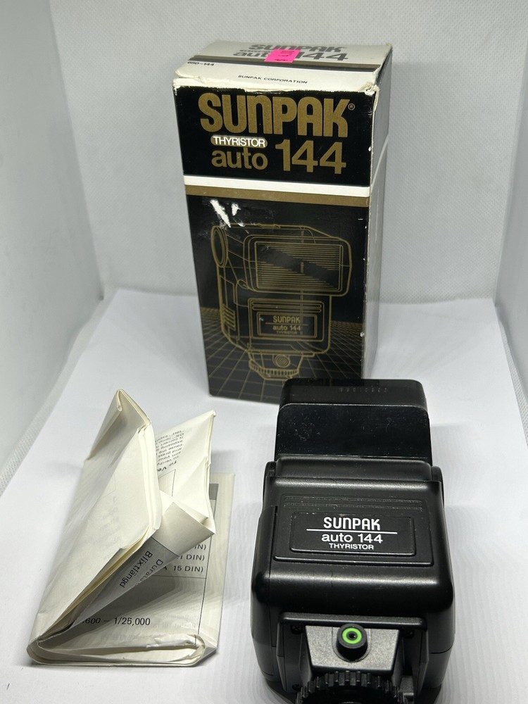 Sunpak auto 144 Thyristor Flash 650-144 Tocad America Electronic Flash Unit