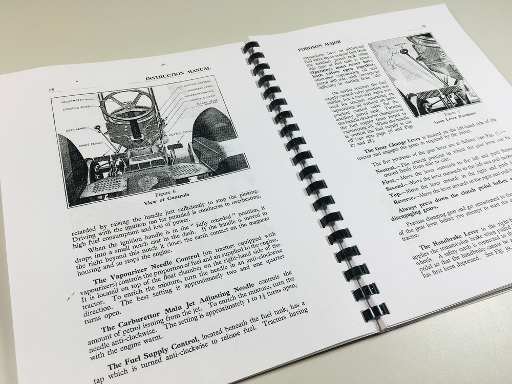Fordson Major Tractor Operators Owners Instructions Manual Maintenance