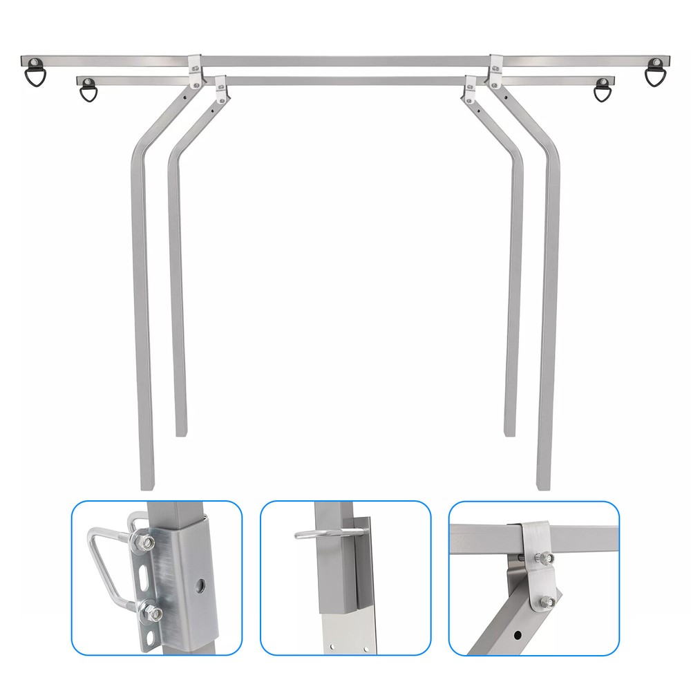 Universal TopTier Cross Bar System Kit For Utility Trailer w/Raised Side Rails