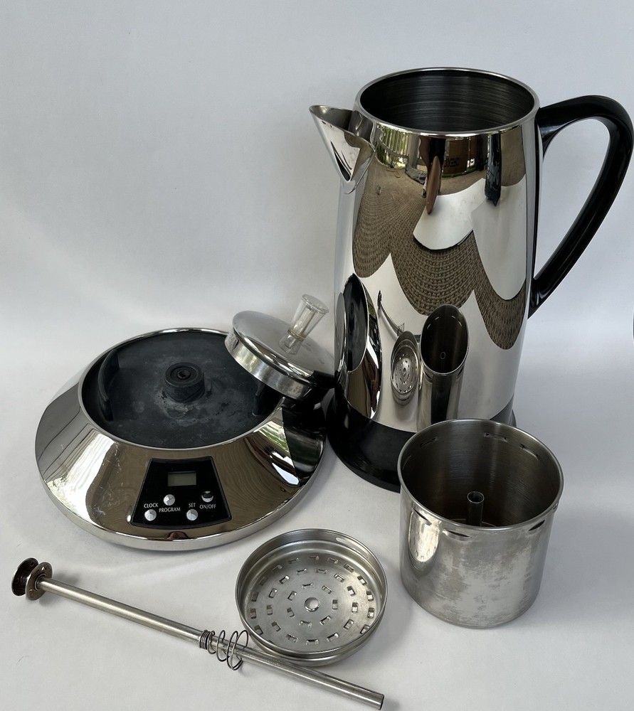 Farberware Millennium 2-12 Cup Cordless Programmable Percolator FCP512 READ